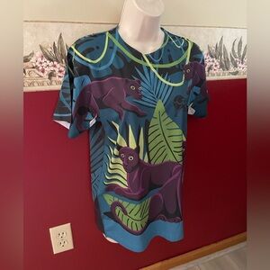 Graphic Jungle Print Short Sleeve Tee